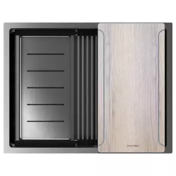 Кухонная мойка Paulmark NEXT-MULTI SINK 58 UNI PM785845-GM вороненая сталь