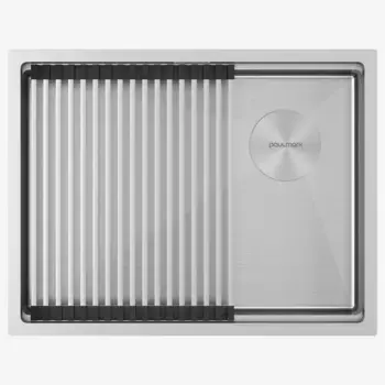 Кухонная мойка Paulmark NEXT-PRO 58 UNI PM705845-BS брашированная нержавеющая сталь