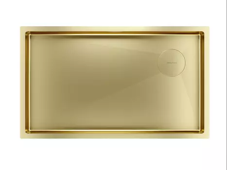 Кухонная мойка Paulmark NEXT-SKEW 74 UNI PM887444-BG брашированное золото