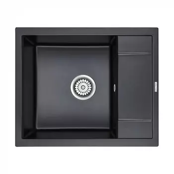 Кухонная мойка Paulmark FLUGEN 50-600 PM216050-BLM черный металлик