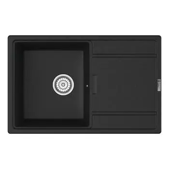 Кухонная мойка Point Лаура 78 см PN3005B черная