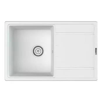 Кухонная мойка Point Лаура 78 см PN3005W белая