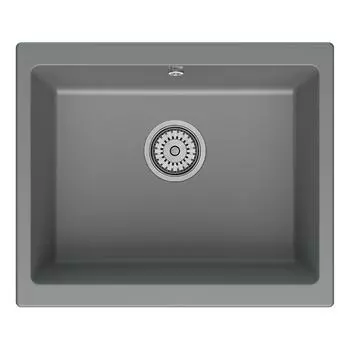 Кухонная мойка Point Сидли 55 см PN3007AL серая