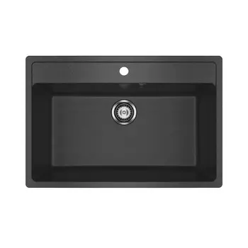 Кухонная мойка Ulgran 76 см U-600-308 черная