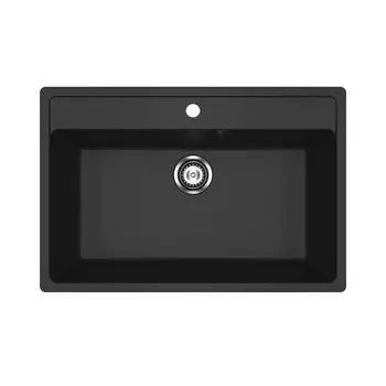 Кухонная мойка Ulgran 76 см U-600-344 ультра-черная