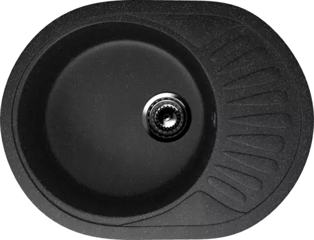 Кухонная мойка Ulgran Classic 57 см U-107m-308 черная