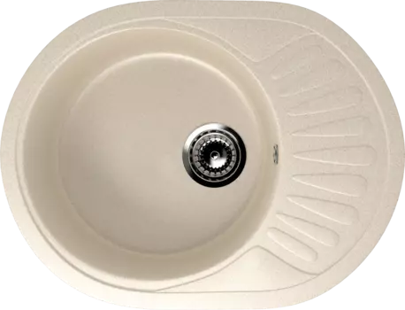 Кухонная мойка Ulgran Classic 57 см U-107m-328 бежевая