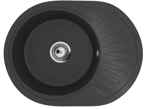 Кухонная мойка Ulgran Classic 57 см U-107m-344 черная