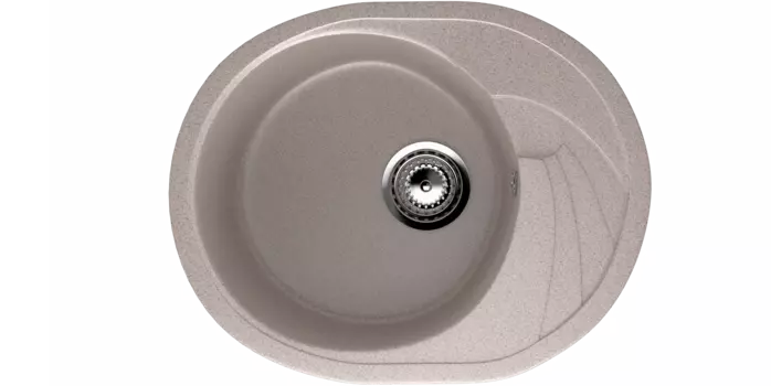 Кухонная мойка Ulgran Classic 57 см U-403-302 бежевая