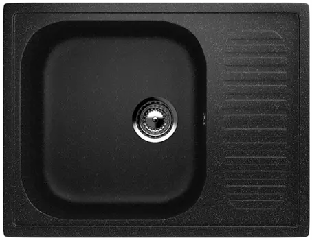 Кухонная мойка Ulgran Classic 64 см U-202-308 черная