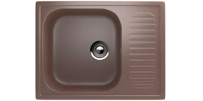 Кухонная мойка Ulgran Classic 64 см U-202-307 коричневая