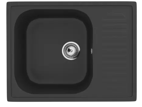 Кухонная мойка Ulgran Classic 64 см U-202-344 черная