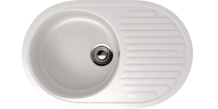 Кухонная мойка Ulgran Classic 72 см U-107-341 белая