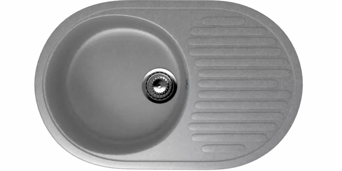 Кухонная мойка Ulgran Classic 72 см U-107-342 серая