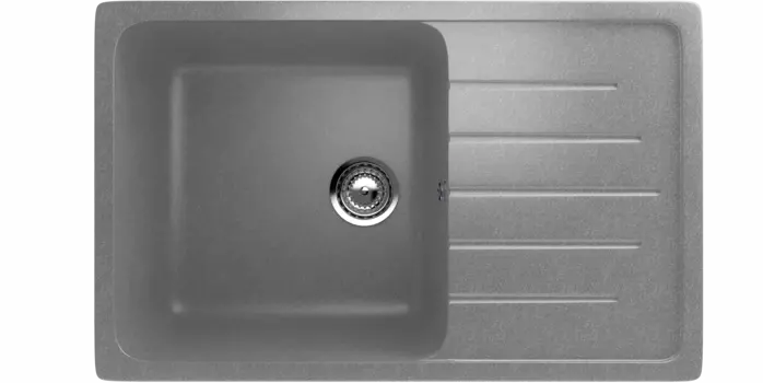 Кухонная мойка Ulgran Classic 75 см U-400-342 серая