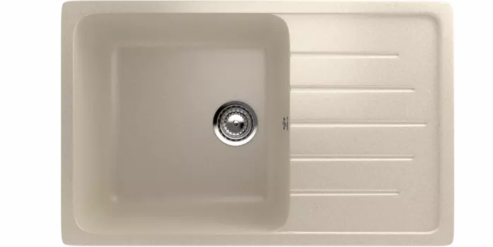 Кухонная мойка Ulgran Classic 75 см U-400-328 бежевая