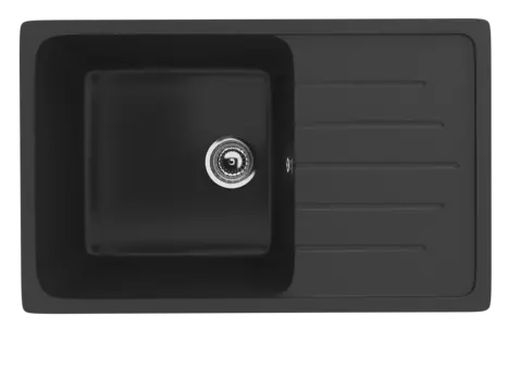 Кухонная мойка Ulgran Classic 75 см U-400-344 черная