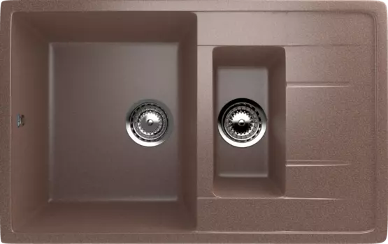 Кухонная мойка Ulgran Classic 77 см U-205-307 коричневая