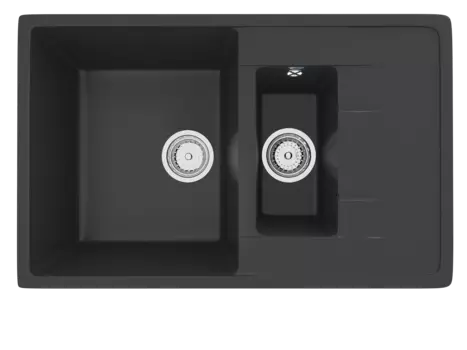 Кухонная мойка Ulgran Classic 77 см U-205-344 черная