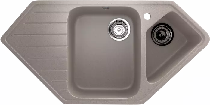 Кухонная мойка Ulgran Classic 97 см U-409-302 бежевая