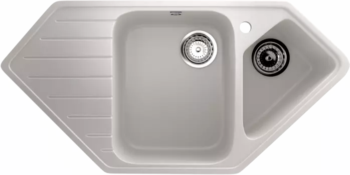 Кухонная мойка Ulgran Classic 97 см U-409-331 белая