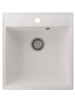 Кухонная мойка Ulgran Quartz 46 см Forte 460-01 белая