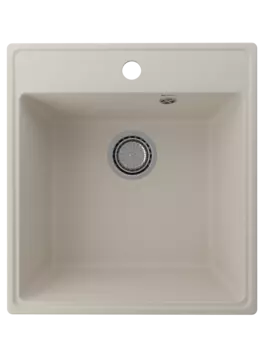 Кухонная мойка Ulgran Quartz 46 см Forte 460-02 бежевая