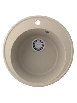 Кухонная мойка Ulgran Quartz 49 см Nora 485-03 бежевая