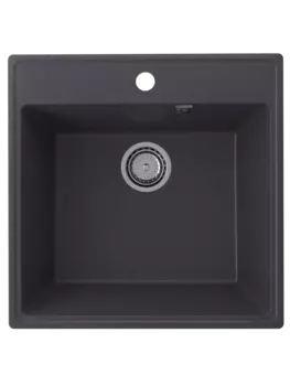 Кухонная мойка Ulgran Quartz 51 см Forte 505-08 черная