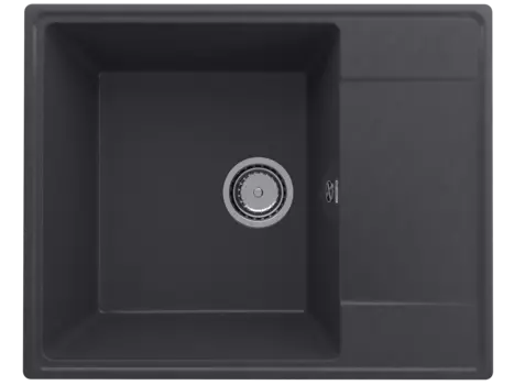 Кухонная мойка Ulgran Quartz 61 см Prima 605-08 черная