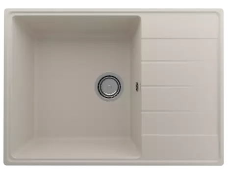 Кухонная мойка Ulgran Quartz 70 см Prima 700-02 бежевая
