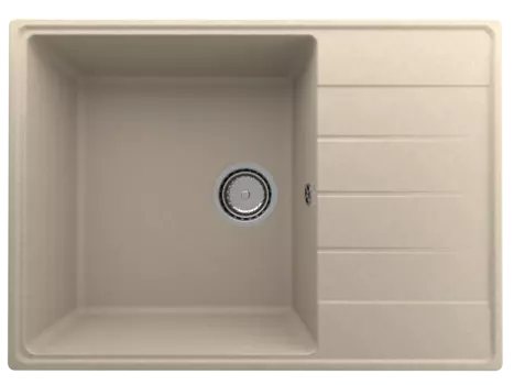 Кухонная мойка Ulgran Quartz 70 см Prima 700-03 бежевая