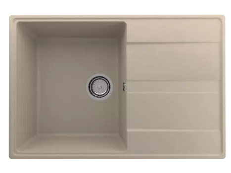 Кухонная мойка Ulgran Quartz 75 см Prima 750-03 бежевая