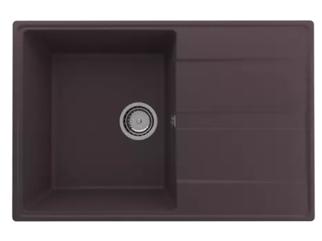 Кухонная мойка Ulgran Quartz 75 см Prima 750-06 коричневая
