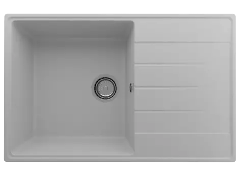 Кухонная мойка Ulgran Quartz 78 см Prima 780-04 платина