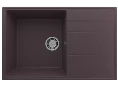 Кухонная мойка Ulgran Quartz 78 см Prima 780-06 коричневая