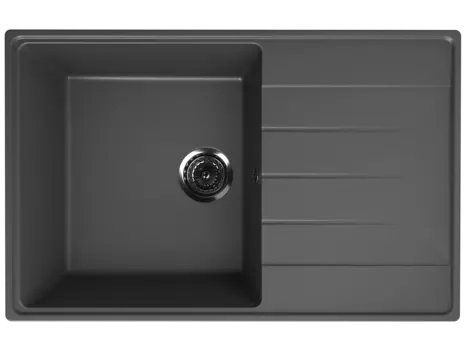 Кухонная мойка Ulgran Quartz 78 см Prima 780-09 черная