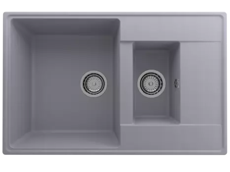 Кухонная мойка Ulgran Quartz 78 см Prima 780 1,5 K-05 бетон