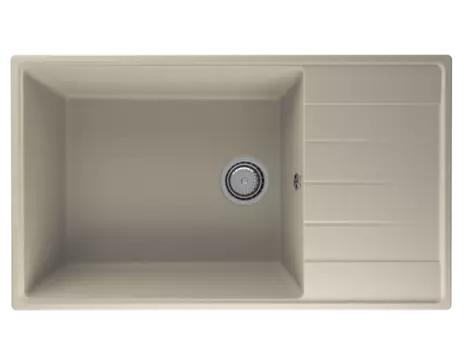 Кухонная мойка Ulgran Quartz 86 см Prima 860-03 бежевая