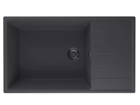 Кухонная мойка Ulgran Quartz 86 см Prima 860-08 черная