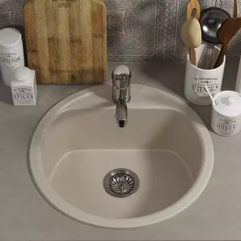 Кухонная мойка Uperwood 101 48 см 391020206 бежевая