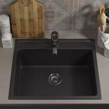 Кухонная мойка Uperwood 104 53 см 391020207 черная