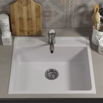 Кухонная мойка Uperwood 104 53 см 391020208 белая