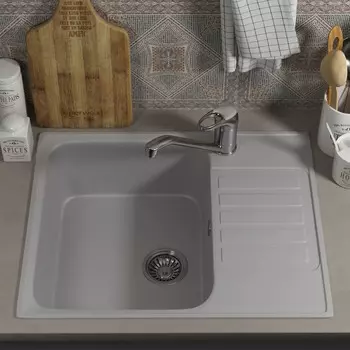Кухонная мойка Uperwood 202 60 см 391020213 серая