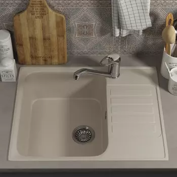 Кухонная мойка Uperwood 202 60 см 391020214 бежевая