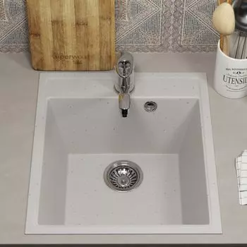 Кухонная мойка Uperwood ECON UPD-404-001 43 см белая матовая