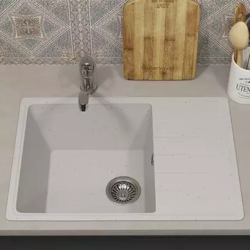 Кухонная мойка Uperwood ECON UPD-506-001 60 см белая матовая