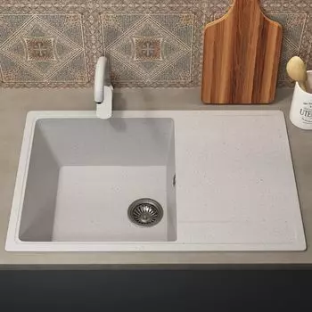 Кухонная мойка Uperwood ECON UPD-507-001 65 см белая матовая