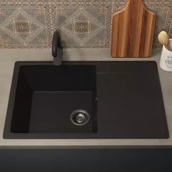 Кухонная мойка Uperwood ECON UPD-507-004 74 см черная матовая