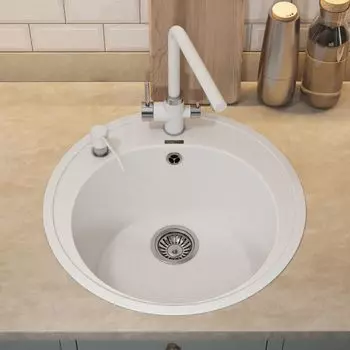 Кухонная мойка Uperwood Quartz Premium UPD-01-01 51 см белая